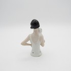 Antique Flapper Half Doll Holding Puppy Dog