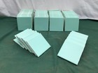 Vtg 100 1970 s Lite Jadeite Green Made In Usa Bathroom Tiles 4  Sq Old 1269-26b