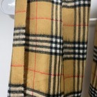 Luxury 100 Percent Cashmere Tartan Plaid Scarf Made In Scotland Brown Black