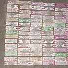 Large Lot Of 150 Original Jukebox 45 Record Title Strips  p122