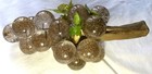 Vintage Clear With Gold Glitter Large Lucite Grape Cluster  Mid Century Modern