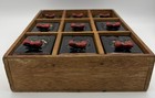 Shafford Redware Black Cat Vintage Japan Spice Rack 9 Jars 1950   s