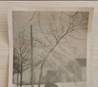 Vintage Antique Photo Baby Toddler Winter Snow Wicker Sleigh  Carriage  Snapshot