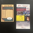 Vintage Autograph John Bucky Signed Opc Hockey Card Jsa Authentic 