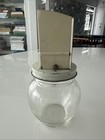 Vintage Androck Nut Grinder Chopper With Metal Top And Glass Jar