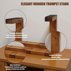 Bantlou Solid Wood Trumpet Stand  Universal Desktop Trumpet Stand  Instrument