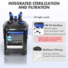 172gph Canister Filter  Ultra-quiet External Aquarium Filter With 172gph-uv