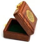 Antique 3  Indian Rosewood Keepsake Box - Vintage Decorative Storage Solution