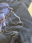 Stanley Desantis X-files Men s Large Black Lightning Graphic T-shirt Size Large 