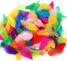 Colorful Craft Rooster Feathers - 300pcs 3-5inch Colored Feathers Bulk