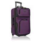U s  Traveler Rio Rugged Fabric Expandable Carry-on Rolling Luggage Set  Purple