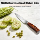 Tuo Utility Knife  5 Inch Small Kitchen Knife For Paring   Slicing  High Carbon