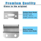Hair Clipper Replacement Blade 2 Hole Stainless Steel Precision Cutting Blade