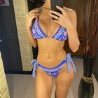 Sexy Printed Halter Brazilian Bikini Women Swimwear Two-pieces Bikini Set