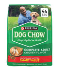 2 Pack Purina Dog Chow Complete Dry Food Adult High Protein Real Chicken 44 Lb