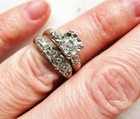 2 98 Ct Round Cut Lab Created Diamond Wedding Bridal Gift Ring Set In 925 Silver