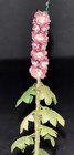 Dollhouse Miniature Vintage Pink Delphinium Artist Made Emerald City 1 12