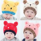Toddler Kids Beanie Plush Cap   Scarf Set Girl Boy Baby Winter Warm Knit Hat Us