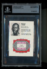 1984-85 Chicago Bulls Schedule Jordan Rc Rookie Bgs Authentic All Star Hof