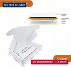 Small White Boxes 9x6x2 Inches Tiny Recyclable Cardboard Mailing Box For Storage