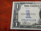 1934 Crisp One Dollar  1 United States Silver Certificate Note - Funny Back