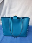 Michael Kors Teal  Medium Carryall Tote Jet Set Travel Graphi