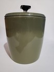 Vintage West Bend Aluminum Flour Canister 70s Avocado Green Retro Kitchen