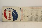 Vintage Original Pepsi Distance Chart Sign Wichita Ks Tin Coke Dr Pepper Soda