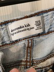 Vtg Abercrombie Blue Distressed Frayed Teddybear Jeans Sz 11 12 Grungecore