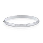 Handmade Pure Silver Punjabi Sikh Kara   Solid V-shape Bangle For Men   Women