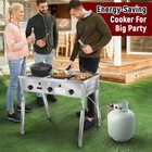 3 Burner Propane Gas Stove 225 000btu Portable Outdoor Stove
