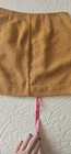 Nwt Outback Red - Golden Woven Textured Mini Skirt  Sz 10