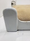 Vintage Theo A Kochs Barber Chair Original Seat Cushion   White Frame Used
