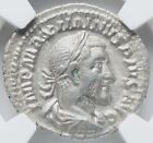 Empire Maximinus Thrax I Ngc Xf Victory Silver Denarius Roman Ancient Coin D117