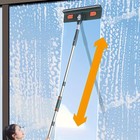 Telescopic Window Washing Reach Window Washing Kit Window Squeegee Cleaner Tool