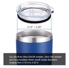 Splash Proof Lids Covers For 20 Oz Yeti Rambler Ozark Trail Tumbler