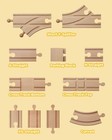 52piece Wooden Train Track Lot Railway Set Thomas The Train Brio Accessories