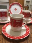 Lot Of Sakura Coca-cola Stoneware Four 7  Saucers And 3 Mugs