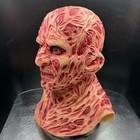 Freddy Krueger Costume Night Killer Latex Mask Brown Hat Halloween Horror Outfit