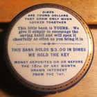 Peoples Savings Bank Providence Ri Round Celluloid Dime Bank