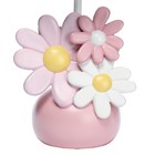 Lambs   Ivy Daisy Dreams Hand-painted Pink Floral Lamp W  Shade And Led Bulb
