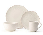 Chateau Cream 16-piece Stoneware Dinnerware Set  Service For 4  Off White - New