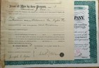 Easton  Pa 1903 Stock Certificate   delaware Gas Light Company  - Issued