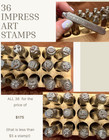 36 Bundled Impress Art Stamps - All 36 Stamps For One Low Price 