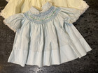 Lot Of 3 Vintage Baby Girl Dresses 3-6   6  Months   Smocking  Embroidery  Lace 