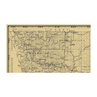 Historic County Map - Glenn County California - Metsker 1936 - Vintage Wall Art