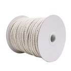 Tenn Well 5mm Macrame Cord 165ft Braided Cotton Rope Thick Diy Plant Hanger Beig