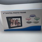 New 8  Digital Photo Frame Hd Lcd Music Video Calendar Alarm Clock Remote