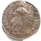 1787 M 33 36-t 2 R-2 Pcgs Ms 62 Bn Connecticut Colonial Copper Coin