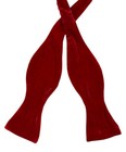 Paul Smith Crushed Cotton Velvet Bow Tie Ruby Red Self Tie  135 New Box